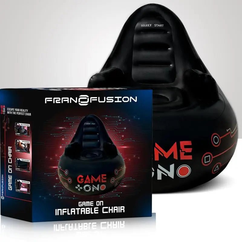 Huge Inflatable Gaming Chairs for Adults, Kids & Teens of All Ages - wPlaying video games has never been this fun! Our FranFusion gaming chair, with an inflated size of 46.9x43.6x39.5 inches, holds up to 220 pounds. Made from high-qualNovaCartNovacartHuge Inflatable Gaming Chairs