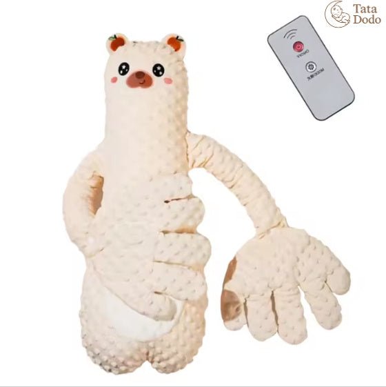 Infant Exhaust Pillow Hand Remote Controlled Soothing For Baby Sleep Cartoon Plush Toddler Comforting Hand - Novacart