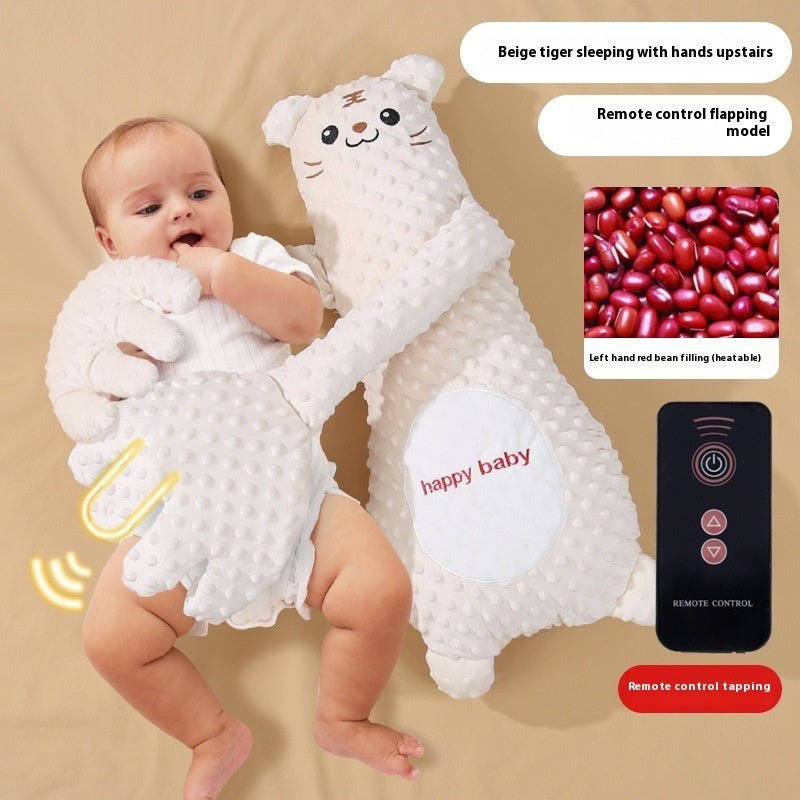 Infant Exhaust Pillow Hand Remote Controlled Soothing For Baby Sleep Cartoon Plush Toddler Comforting Hand - Novacart