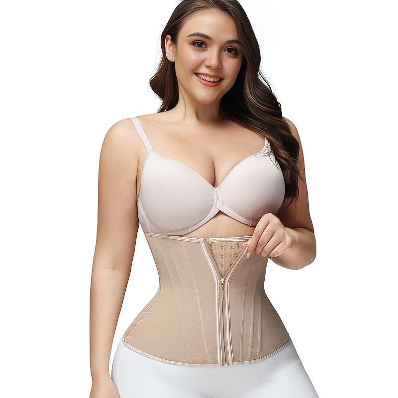 JOSHINE Waist Shapewear for Women Double - Layer Tummy Control Shapewear Workout Corset with Zipper - Novacart