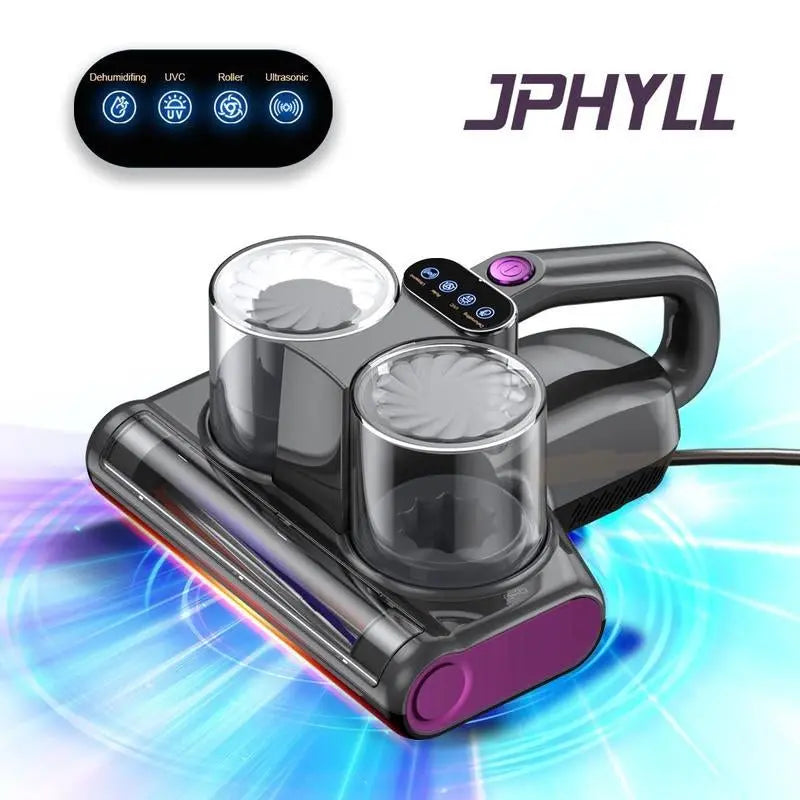 JPHYLL Mattress Mite Remover Vacuum Cleaner - 6 in 1 Lightweight Handh【Enhanced Cleaning Performance】Boasting up to 16Kpa suction, 500W stable power, unobstructed widened suction port, this professional bed vacuum cleaner saving your tNovaCartNovacartMattress Mite Remover