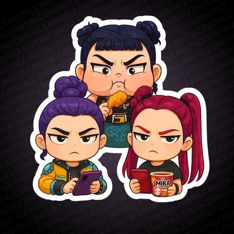 KPOP Demon Hunters Sticker | 20+ Hunterix | Zoey Mira Rumi Digital KpoNew Kiss-Cut Sticker | Funny Vinyl Decal for IndoorDecor
 
WELCOME TO OUR STORE!
 
HOW TO ORDER. 

Check product photos for size options.
Select your size from the dNovaCartNovacartKPOP Demon Hunters Sticker