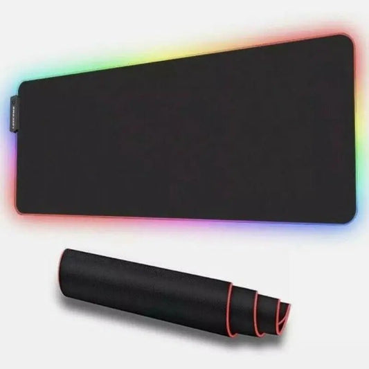 LUXCOMS RGB Soft Gaming Mouse Pad Large, Oversized Glowing Led ExtendeTurn your Desktop into a Battlestation
The geometric lines, transparent edges, and flat black surface create a professional and modern aesthetic that will transform NovaCartNovacartRGB Soft Gaming Mouse