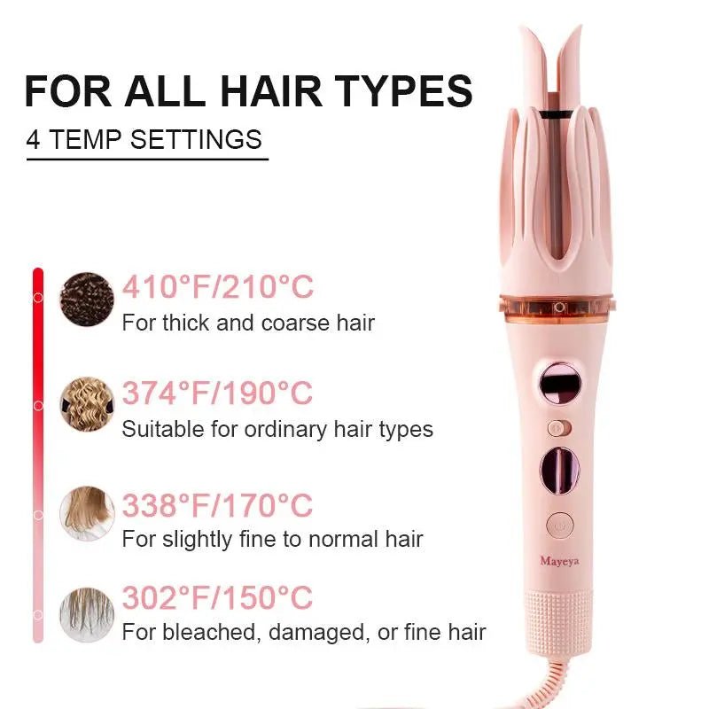 Mayeya 3-In-1 Automatic Curling and Straightening Iron |Temperature, D1.Very welcome to contact ourcustomer services at anytimeBefore ordering or when you areusing the product, we are happy tohelp with the product details andmore effecNovaCartNovacart3-In-1 Automatic Curling