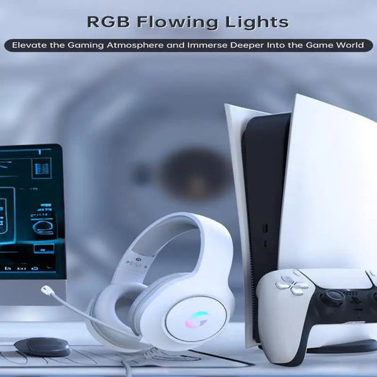 Microphone Active Noise Reduction Gaming Headset, Head-Mounted Wired H🎧【7.1 𝙋𝙧𝙤𝙛𝙚𝙨𝙨𝙞𝙤𝙣𝙖𝙡 𝙎𝙪𝙧𝙧𝙤𝙪𝙣𝙙 𝙎𝙤𝙪𝙣𝙙 𝙎𝙥𝙚𝙖𝙠𝙚𝙧𝙨】Gaming headset with mic wired feature a 50mm dynamic driver and a PET material large diaNovaCartNovacartActive Noise Reduction Gaming Headset