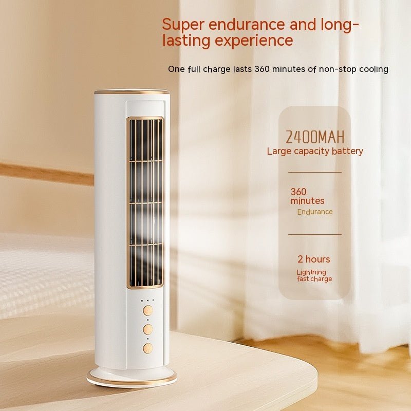 Multifunctional Night Light Tower Fan Usb Portable Rechargeable Small Fan - Novacart