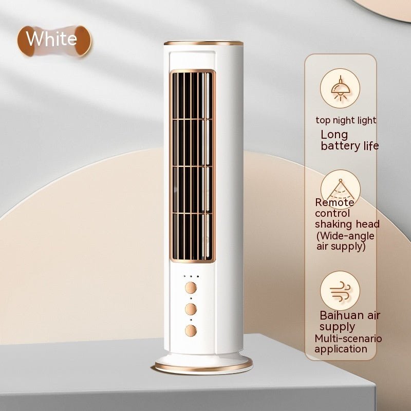 Multifunctional Night Light Tower Fan Usb Portable Rechargeable Small Fan - Novacart