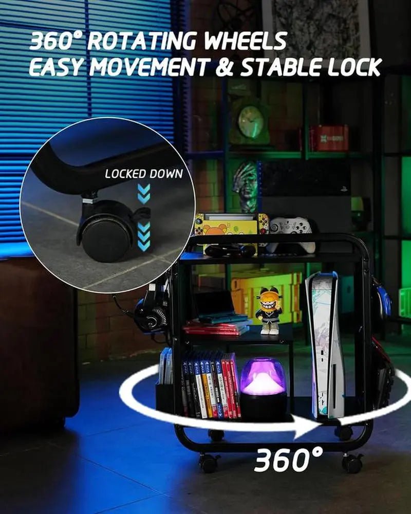 Mythinglogic Gaming Station Organizer, Metal Game Controller Holder, VAbout this item

Heavy-Duty Metal Construction：Built with high-quality metal for superior strength and stability, this gaming storage rack can support heavy gaming gNovaCartNovacartGaming Station Organizer