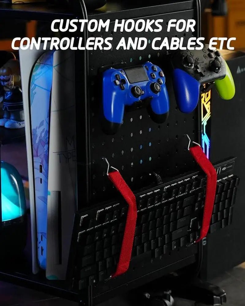 Mythinglogic Gaming Station Organizer, Metal Game Controller Holder, VAbout this item

Heavy-Duty Metal Construction：Built with high-quality metal for superior strength and stability, this gaming storage rack can support heavy gaming gNovaCartNovacartGaming Station Organizer