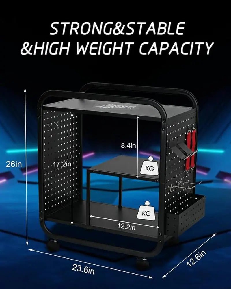 Mythinglogic Gaming Station Organizer, Metal Game Controller Holder, VAbout this item

Heavy-Duty Metal Construction：Built with high-quality metal for superior strength and stability, this gaming storage rack can support heavy gaming gNovaCartNovacartGaming Station Organizer