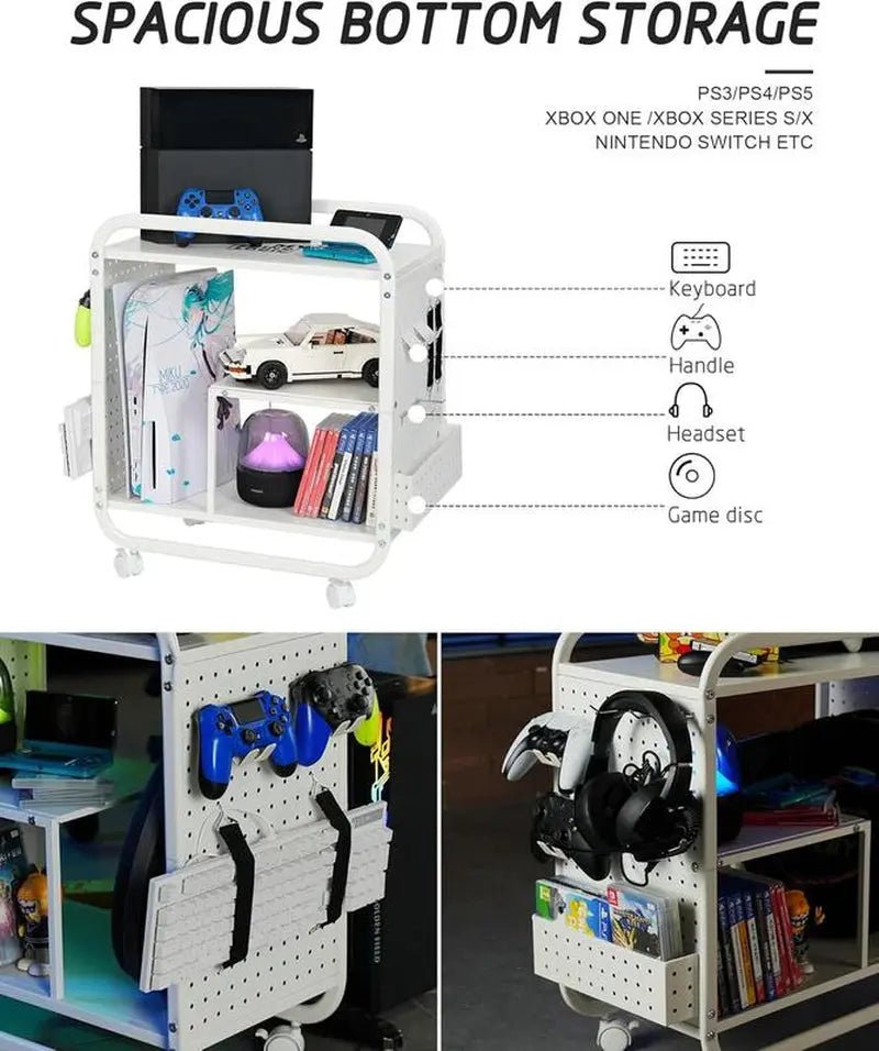 Mythinglogic Gaming Station Organizer, Metal Game Controller Holder, VAbout this item

Heavy-Duty Metal Construction：Built with high-quality metal for superior strength and stability, this gaming storage rack can support heavy gaming gNovaCartNovacartGaming Station Organizer