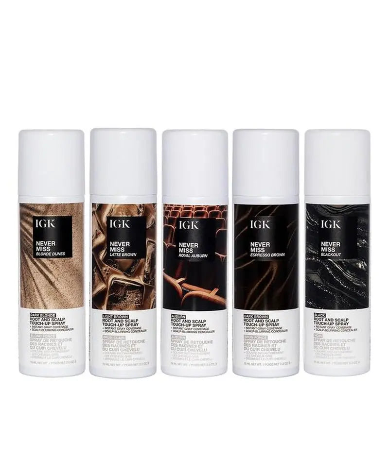 Never Miss Root and Scalp Touch-Up SprayInstantly cover grays, regrowth, and thinning areas with this temporary root touch-up spray. The transfer-resistant formula uses Waterproof Barrier Technology for naNovaCartNovacartRoot and Scalp Touch-Up Spray