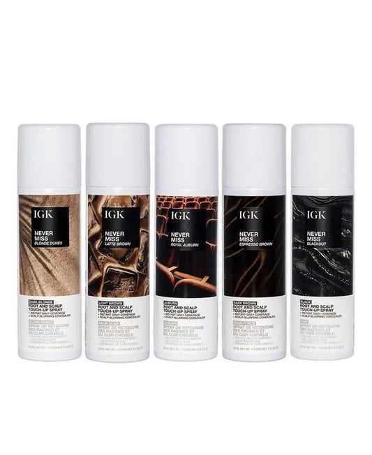Never Miss Root and Scalp Touch-Up SprayInstantly cover grays, regrowth, and thinning areas with this temporary root touch-up spray. The transfer-resistant formula uses Waterproof Barrier Technology for naNovaCartNovacartRoot and Scalp Touch-Up Spray
