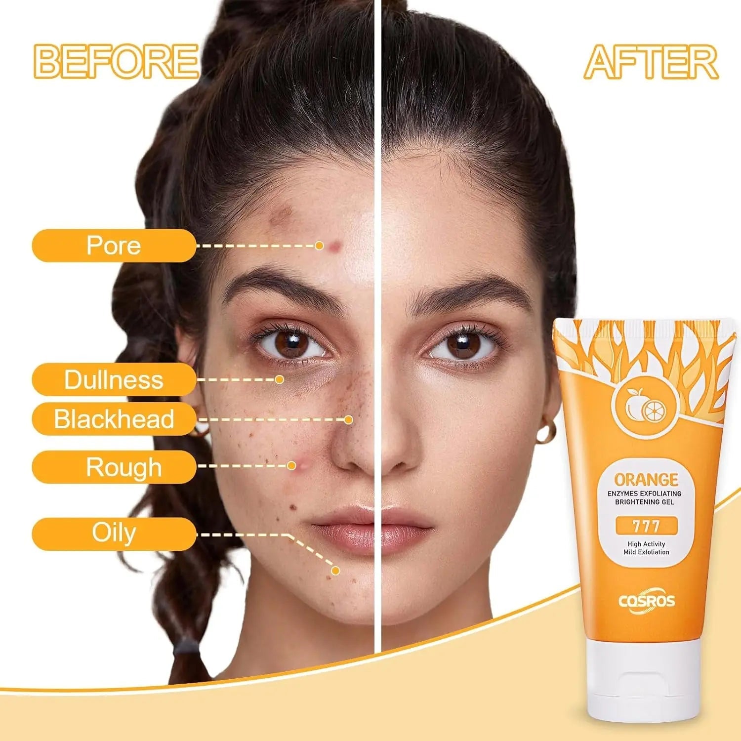 Orange Exfoliating Gel Scrub for Face and Body - Deep Cleansing PeelinCleansing &amp; Exfoliating: The Orange Exfoliating Gel Scrub is designed to provide an instant cleansing and moisturizing experience for both your face and body. ThMAEUSNovacartOrange Exfoliating Gel