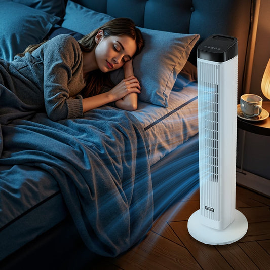 Oscillating Tower Fan 9H Timer High Velocity With Remote Control - Novacart