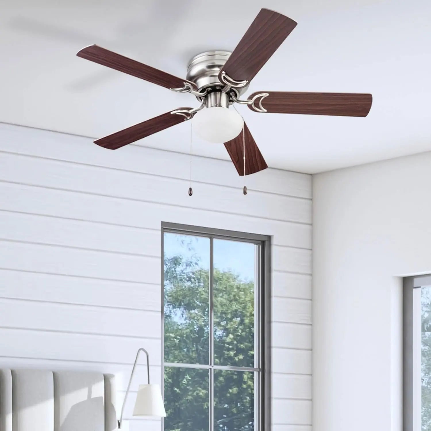 Prominence Home Alvina Traditional 44 Inch Ceiling Fan with Light, LEDIndoor Ceiling Fan Cools Smaller Rooms: This 44 inch indoor fan is ideal for indoor spaces up to 100 sq. ft., such as guest bedrooms, offices, kitchens, and dens; InProminence HomeNovacartProminence Home Alvina