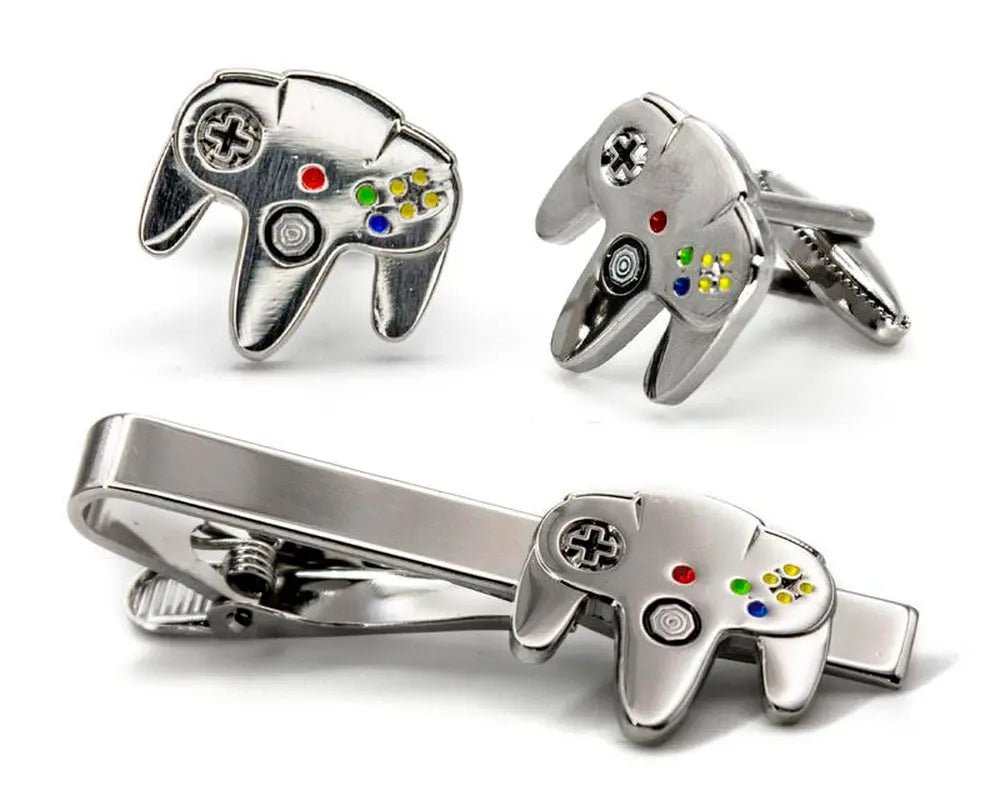 Retro Game Controller Cufflinks, Classic NES Gaming Tie Clip, Men'S JeIntroducing our Retro Gaming Controller Cufflinks and Tie Clip Sets, a nostalgic accessory for gamers and retro enthusiasts alike! Whether you're gearing up for a foNovaCartNovacartRetro Game Controller