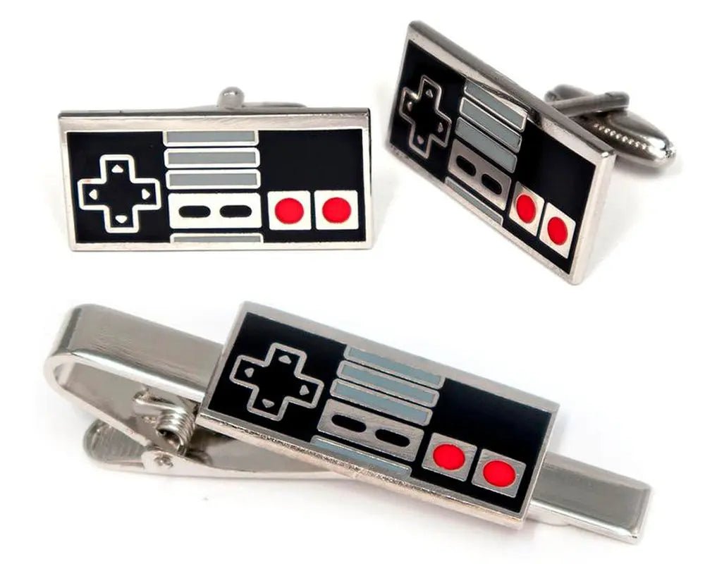 Retro Game Controller Cufflinks, Classic NES Gaming Tie Clip, Men'S JeIntroducing our Retro Gaming Controller Cufflinks and Tie Clip Sets, a nostalgic accessory for gamers and retro enthusiasts alike! Whether you're gearing up for a foNovaCartNovacartRetro Game Controller