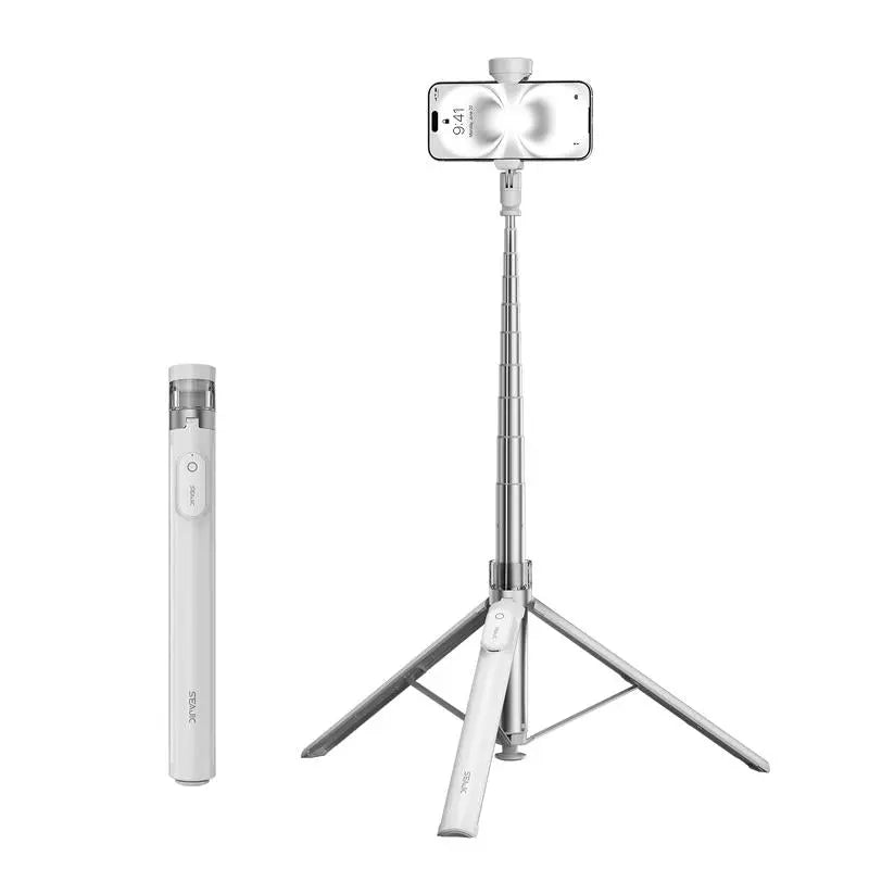 SEAJIC Automatic Tripod for Iphone, 66"Phone Tripod Selfie Stick for CThe world's first tripod that automatically pops open when placed on the ground!
This is a brand-new upgrade of the world's first stand that automatically pops open NovaCartNovacartAutomatic Tripod for Iphone