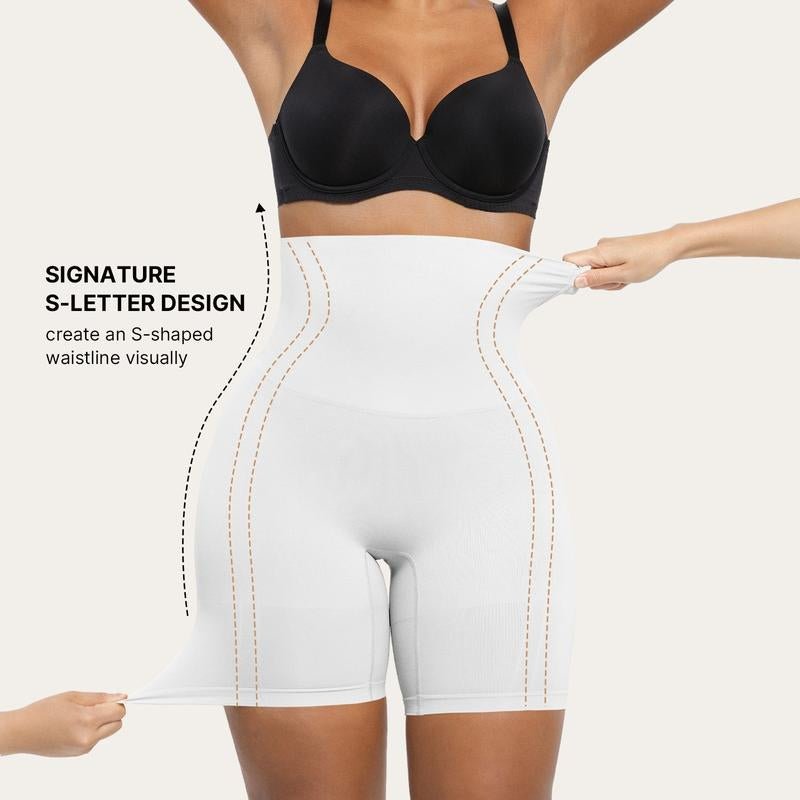 Shapellx Shapewear Sculpting Shorts for Women Seamless High Waisted Body Shaper Thigh Slimming Underwear - Novacart