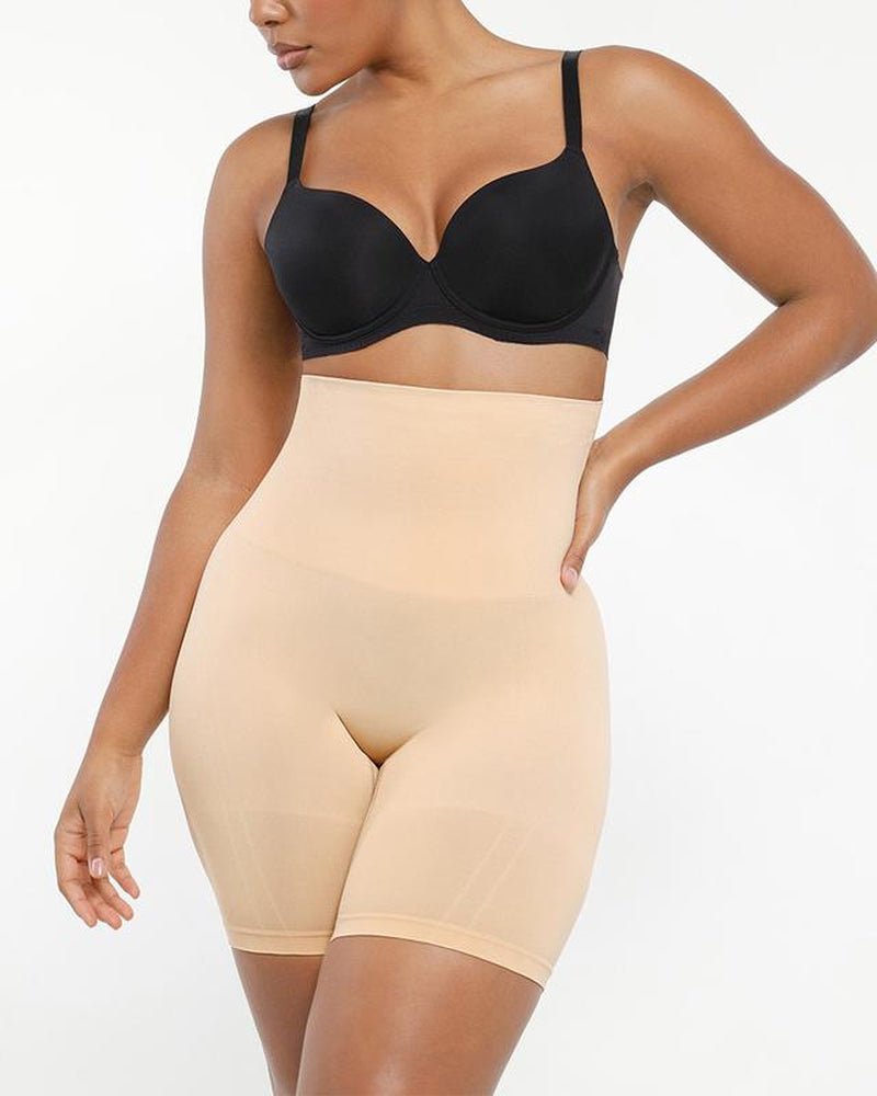 Shapellx Shapewear Sculpting Shorts for Women Seamless High Waisted Body Shaper Thigh Slimming Underwear - Novacart