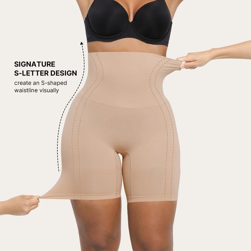 Shapellx Shapewear Sculpting Shorts for Women Seamless High Waisted Body Shaper Thigh Slimming Underwear - Novacart