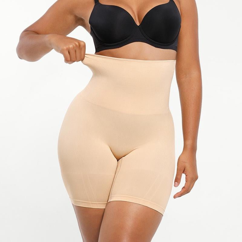 Shapellx Shapewear Sculpting Shorts for Women Seamless High Waisted Body Shaper Thigh Slimming Underwear - Novacart