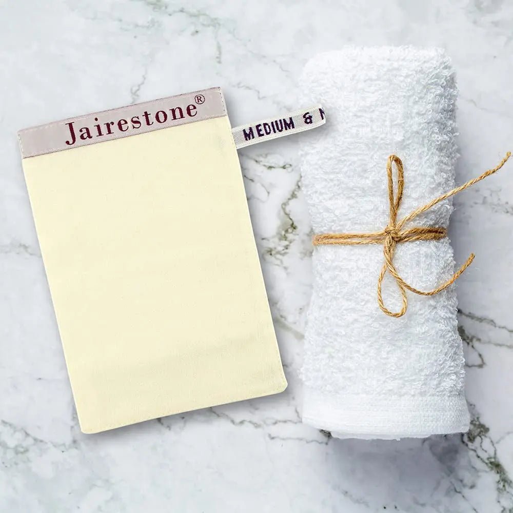 Silk Exfoliating Mitt for Body - Deep Body Scrubber & Dead Skin RemoveRevitalize with Precision: Unleash the power of deep scrubbing with the Jairetone exfoliating body mitt glove, expertly designed to effortlessly eliminate dead skin jairestoneNovacartSilk Exfoliating Mitt