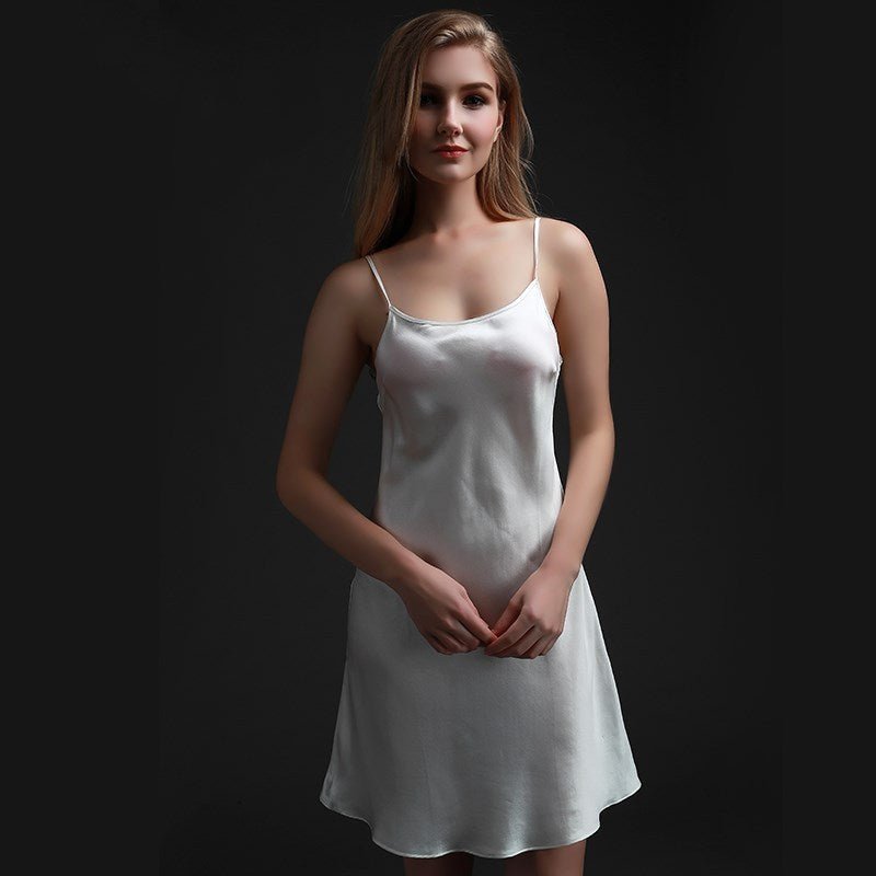 Silk silk pajamas women summer suspenders nightdress - Novacart