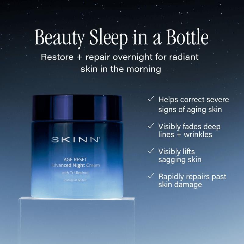 Skinn Cosmetics Age Reset Advanced Night Cream Moisturizers Repair - Novacart