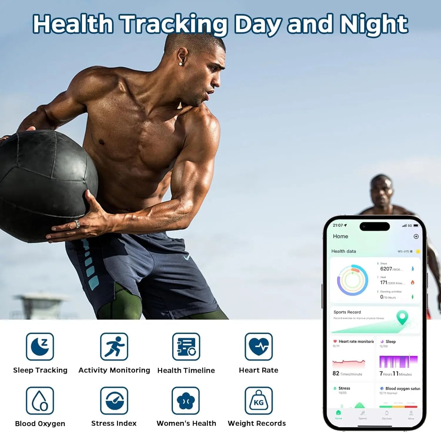 Smart Ring Health Tracker, Sleep Tracker Ring with Heart Rate, WaterprComprehensive Health Monitoring: This smart ring tracks essential health metrics including sleep patterns, activity levels, heart rate, oximetry and calories burned celestauraNovacartSmart Ring Health Tracker