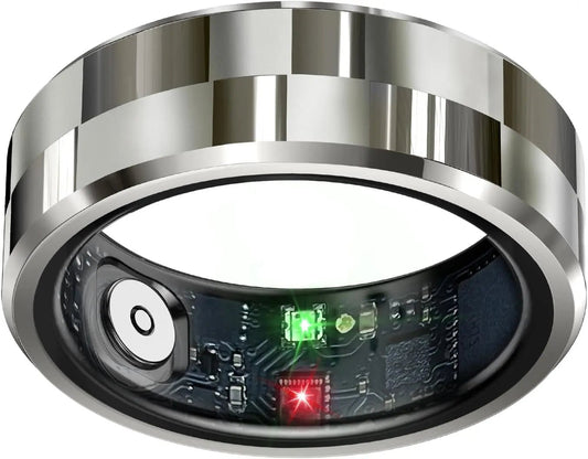 Smart Ring Health Tracker, Sleep Tracker Ring with Heart Rate, WaterprComprehensive Health Monitoring: This smart ring tracks essential health metrics including sleep patterns, activity levels, heart rate, oximetry and calories burned celestauraNovacartSmart Ring Health Tracker