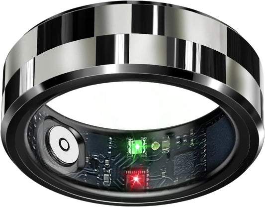 Smart Ring Health Tracker, Sleep Tracker Ring with Heart Rate, WaterprComprehensive Health Monitoring: This smart ring tracks essential health metrics including sleep patterns, activity levels, heart rate, oximetry and calories burned celestauraNovacartSmart Ring Health Tracker