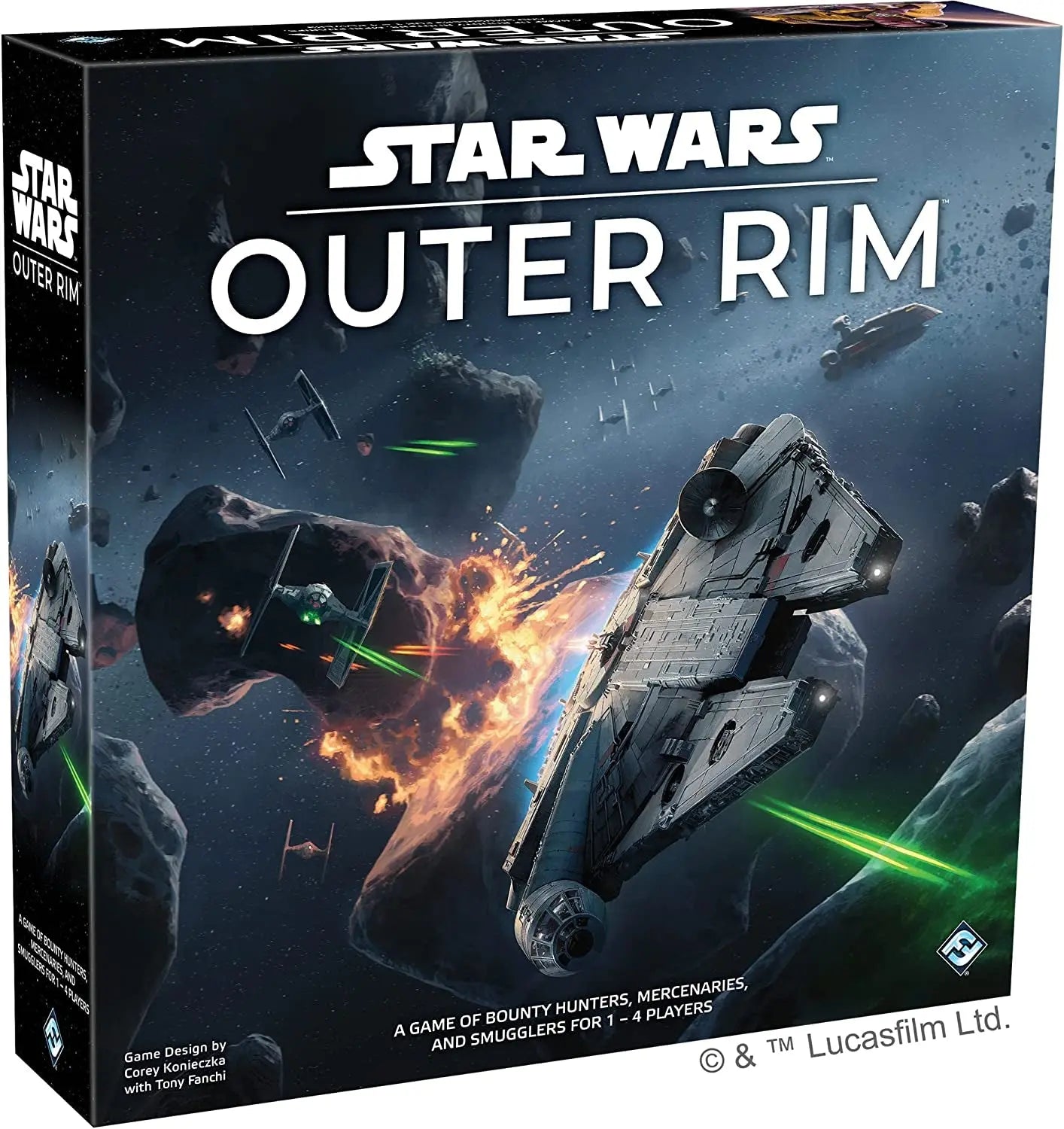 Star Wars Outer Rim Board Game | Strategy Game | Adventure Game for AdTAKE TO THE STARS AND BECOME A LIVING LEGEND: In this game of bounty hunters, mercenaries, and smugglers, you take on the role of an underworld denizen setting out tAsmodeeNovacartStar Wars Outer Rim