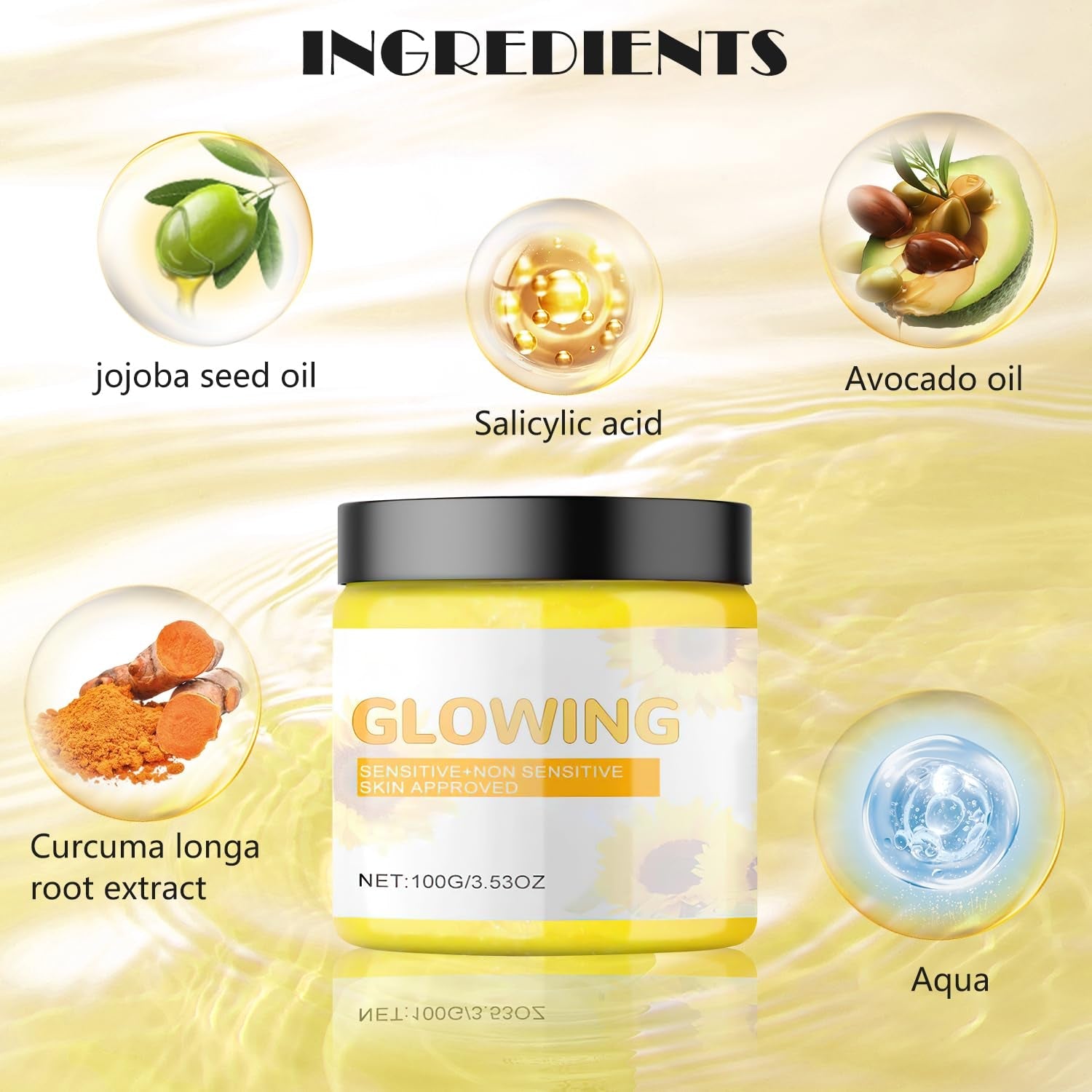 Turmeric Combo Skincare Set, 3 in 1 All Natural Scrub, Butter and Face Wash for Exfoliation and Deep Hydration, All Skin Types, 2 Items - Novacart