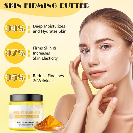 Turmeric Combo Skincare Set, 3 in 1 All Natural Scrub, Butter and Face Wash for Exfoliation and Deep Hydration, All Skin Types, 2 Items - Novacart