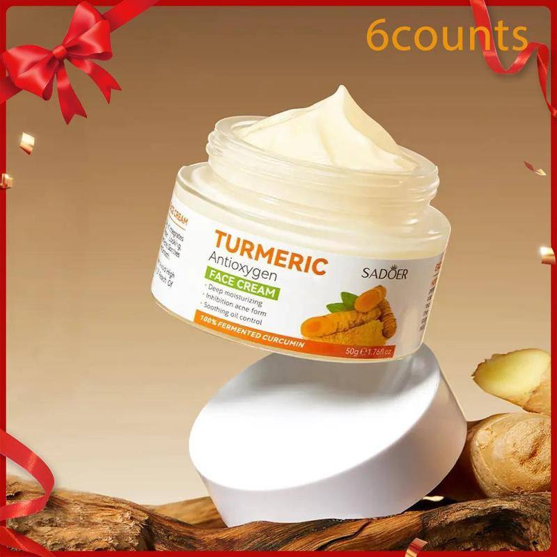 Turmeric Face Cream, Moisturizing Face Cream, Hydrating Nourishing Brightening Face Cream, Face Lotion for Women and Men, Hydrating Serum for Face, Daily Skin Care Product, Face Moisturizer, Smooth, Hydrate Face Care Products - Novacart