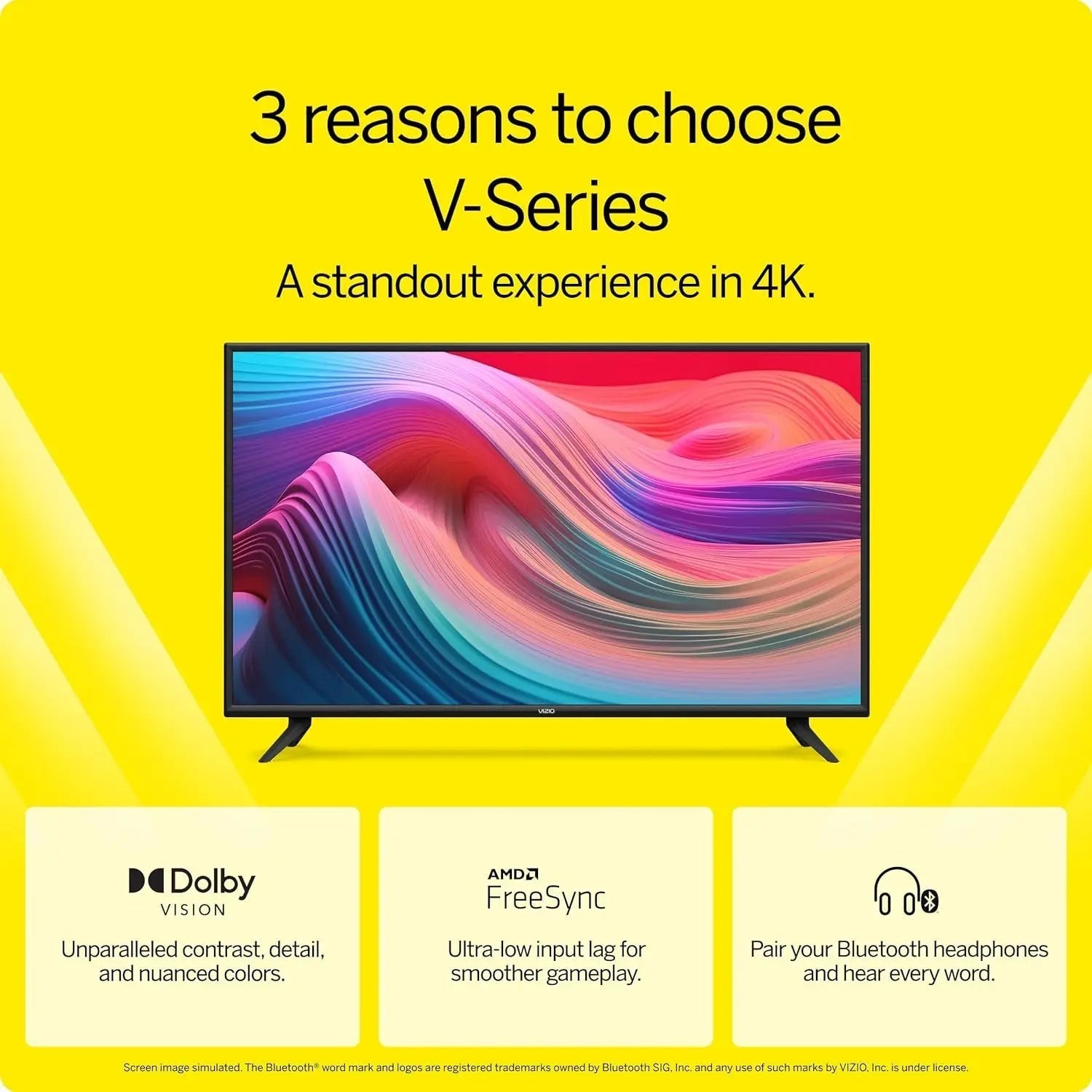 VIZIO 50-Inch V-Series 4K UHD LED Smart TV with Voice Remote, Dolby Vi4K Ultra HD - Over 8 million pixels for breathtaking detail. 4 times the resolution of 1080p!
Dolby Vision HDR and HDR10 - See it the way the director intended. DolbVIZIONovacartVIZIO 50-Inch V-Series
