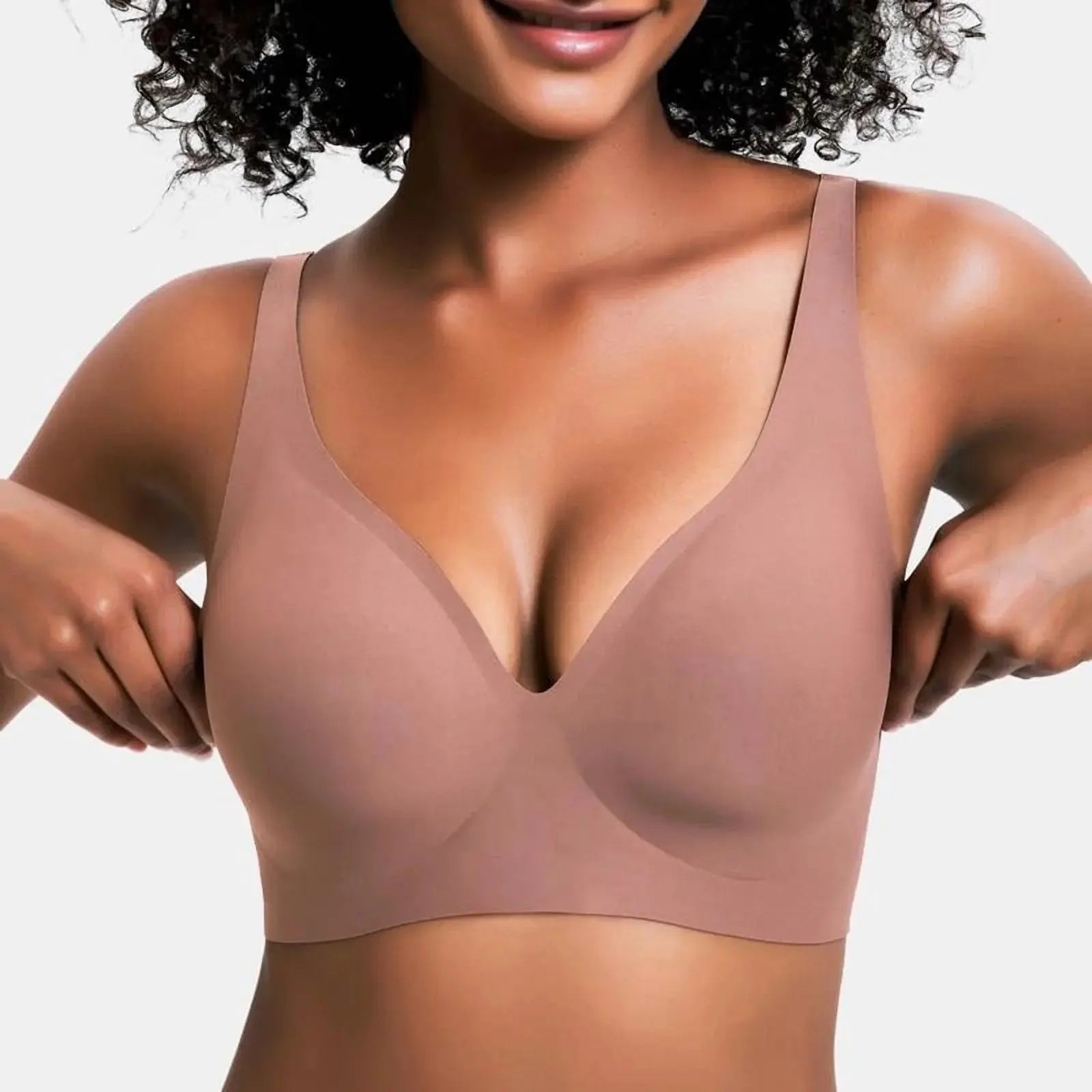 VRCOMFY Jelly Wireless Womens Comfortable Wireless Bras Push up BraletSize Type：Plus Size,Normal Type Pattern：Plain Bra Coverage：full coverage Bra Type：Wireless Underwire type：Wire Free Season：All Seasons Neckline：V-Neck Quantity Per PNovaCartNovacartVRCOMFY Jelly Wireless