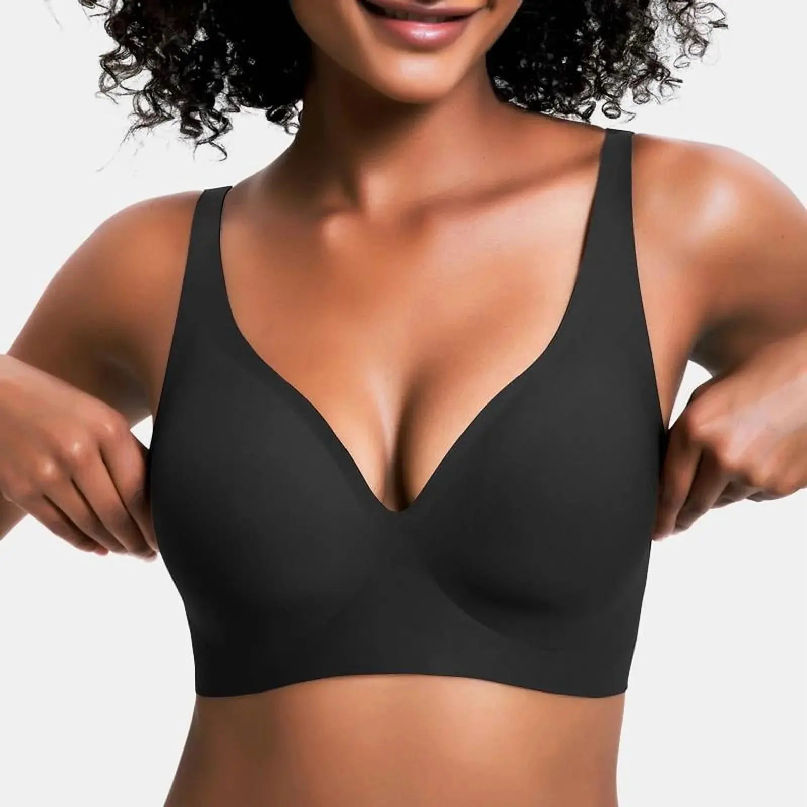 VRCOMFY Jelly Wireless Womens Comfortable Wireless Bras Push up BraletSize Type：Plus Size,Normal Type Pattern：Plain Bra Coverage：full coverage Bra Type：Wireless Underwire type：Wire Free Season：All Seasons Neckline：V-Neck Quantity Per PNovaCartNovacartVRCOMFY Jelly Wireless