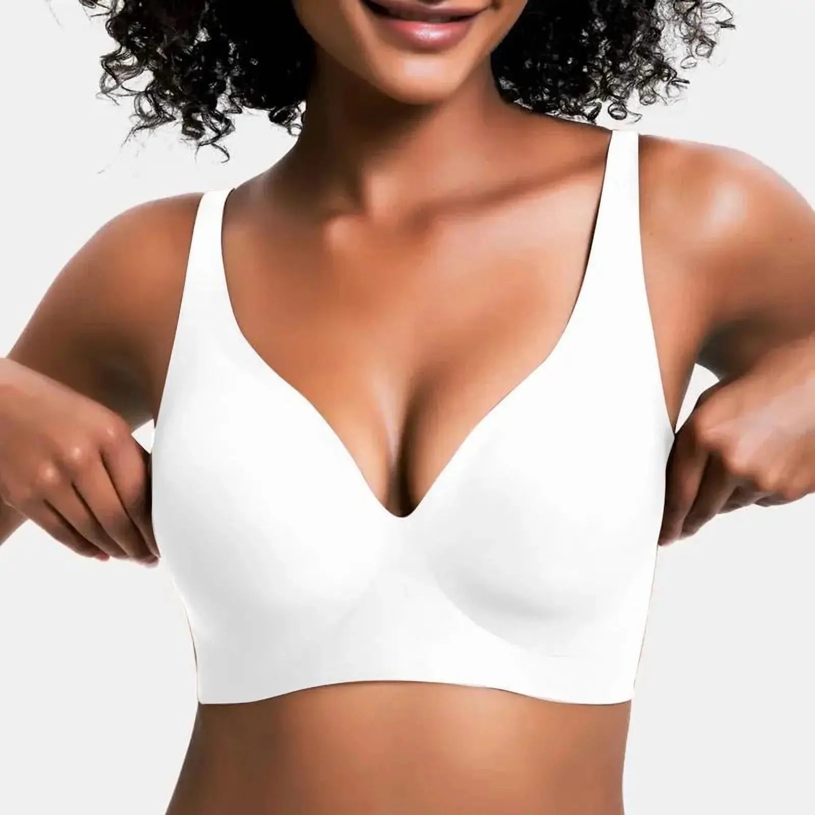 VRCOMFY Jelly Wireless Womens Comfortable Wireless Bras Push up BraletSize Type：Plus Size,Normal Type Pattern：Plain Bra Coverage：full coverage Bra Type：Wireless Underwire type：Wire Free Season：All Seasons Neckline：V-Neck Quantity Per PNovaCartNovacartVRCOMFY Jelly Wireless