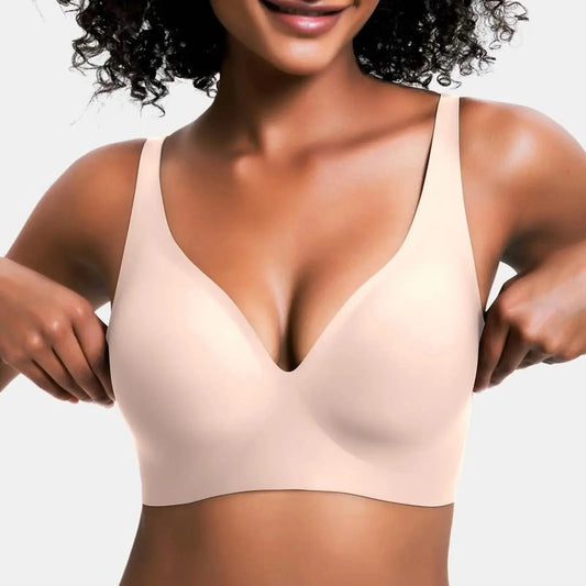 VRCOMFY Jelly Wireless Womens Comfortable Wireless Bras Push up BraletSize Type：Plus Size,Normal Type Pattern：Plain Bra Coverage：full coverage Bra Type：Wireless Underwire type：Wire Free Season：All Seasons Neckline：V-Neck Quantity Per PNovaCartNovacartVRCOMFY Jelly Wireless