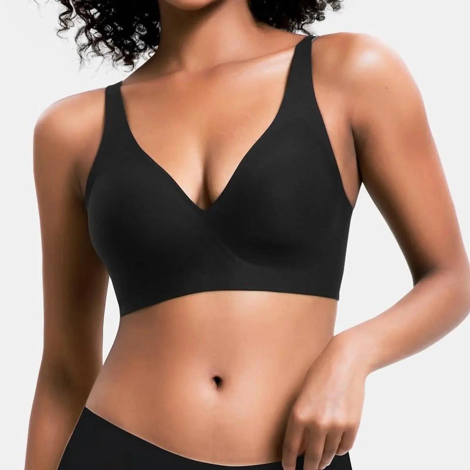 VRCOMFY Jelly Wireless Womens Comfortable Wireless Bras Push up BraletSize Type：Plus Size,Normal Type Pattern：Plain Bra Coverage：full coverage Bra Type：Wireless Underwire type：Wire Free Season：All Seasons Neckline：V-Neck Quantity Per PNovaCartNovacartVRCOMFY Jelly Wireless