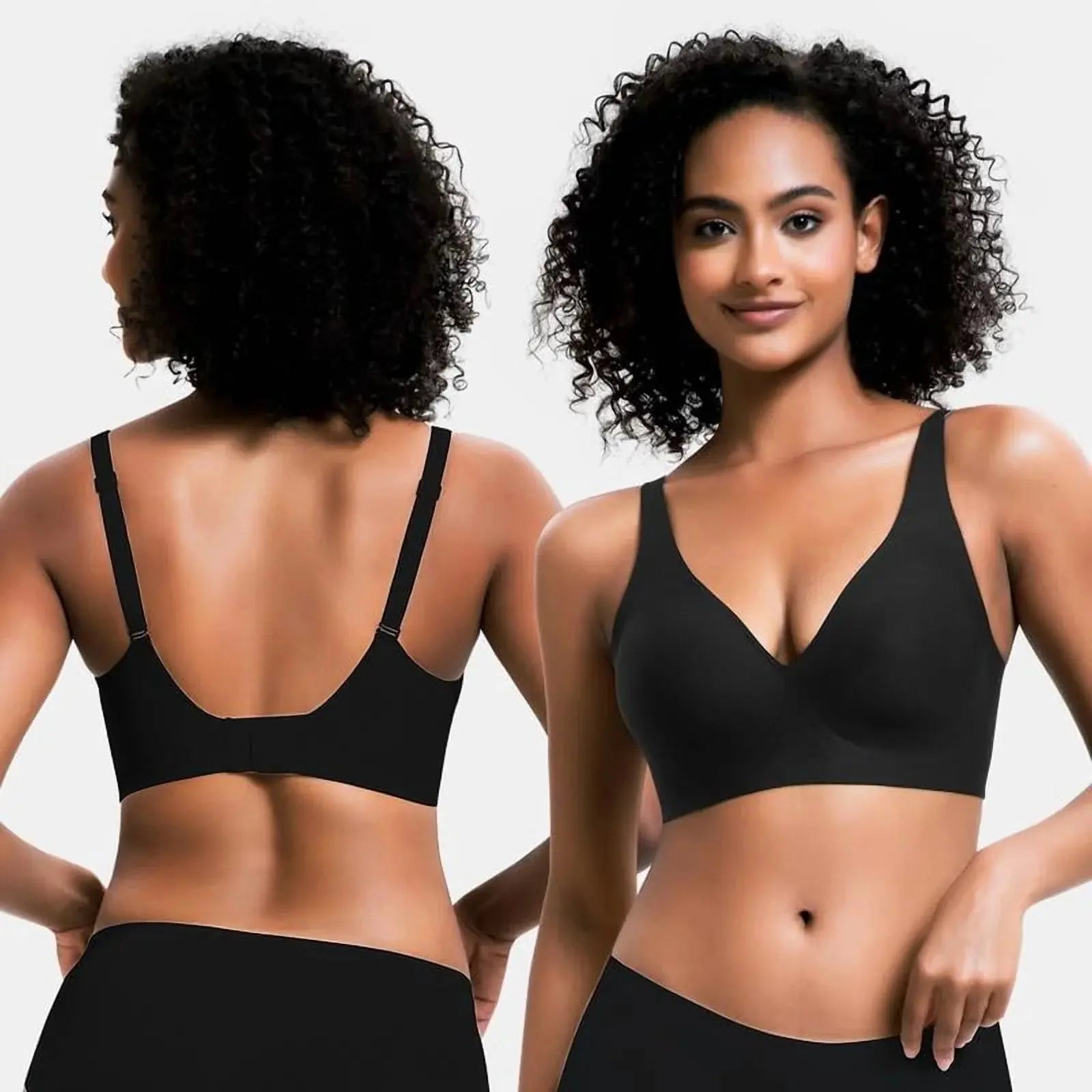 VRCOMFY Jelly Wireless Womens Comfortable Wireless Bras Push up BraletSize Type：Plus Size,Normal Type Pattern：Plain Bra Coverage：full coverage Bra Type：Wireless Underwire type：Wire Free Season：All Seasons Neckline：V-Neck Quantity Per PNovaCartNovacartVRCOMFY Jelly Wireless