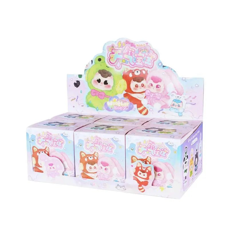 Weather Baby Series Figures Silicone Face Plush, Blind Box Mystery BoxDesigner: B.Duck
Release Date: October, 2024
Material: ABS/PVC
Manufacturer recommended age: 15 years and up
Blind Box: All items are figurine products with differenNovaCartNovacartWeather Baby Series