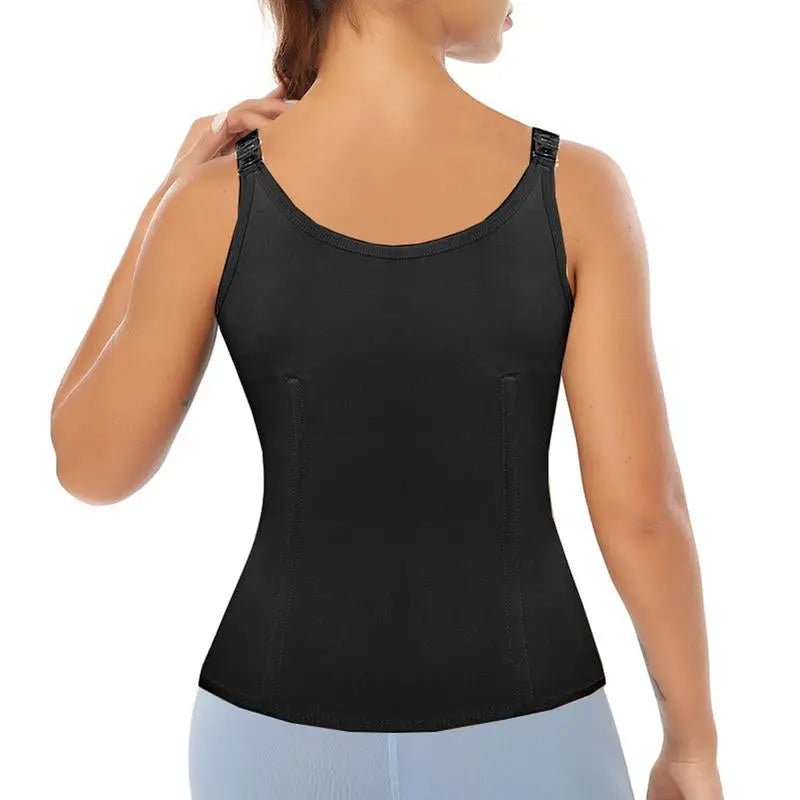 Women Corset Vest Waist Trainer Cincher Trimmer Sports Girdle with SteColour:Black/Nude
Size:S/M/L/XL/2XL
Farbic:Polyester90%;Spandex10%
Zipper / Hook &amp; Eye closure;
Suitable for Casual, Sports,Yoga,Running,Gym,Exercise
Hand wash rNovaCartNovacartWomen Corset Vest