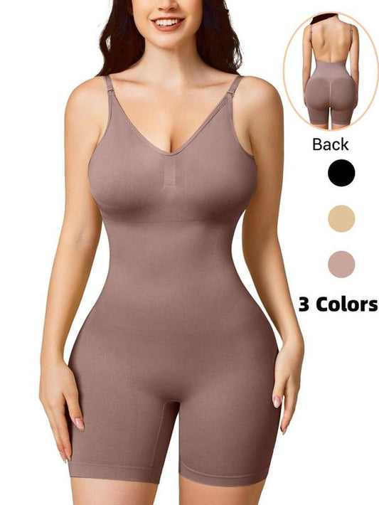 Women'S Backless Fajas Cami Shapewear Romper, Adjustable Strap Tummy Control Shapewear Bodysuit, Summer Shapewear Clothing, Highwaist Girdle - Novacart