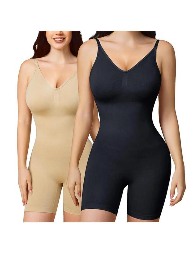 Women'S Backless Fajas Cami Shapewear Romper, Adjustable Strap Tummy Control Shapewear Bodysuit, Summer Shapewear Clothing, Highwaist Girdle - Novacart