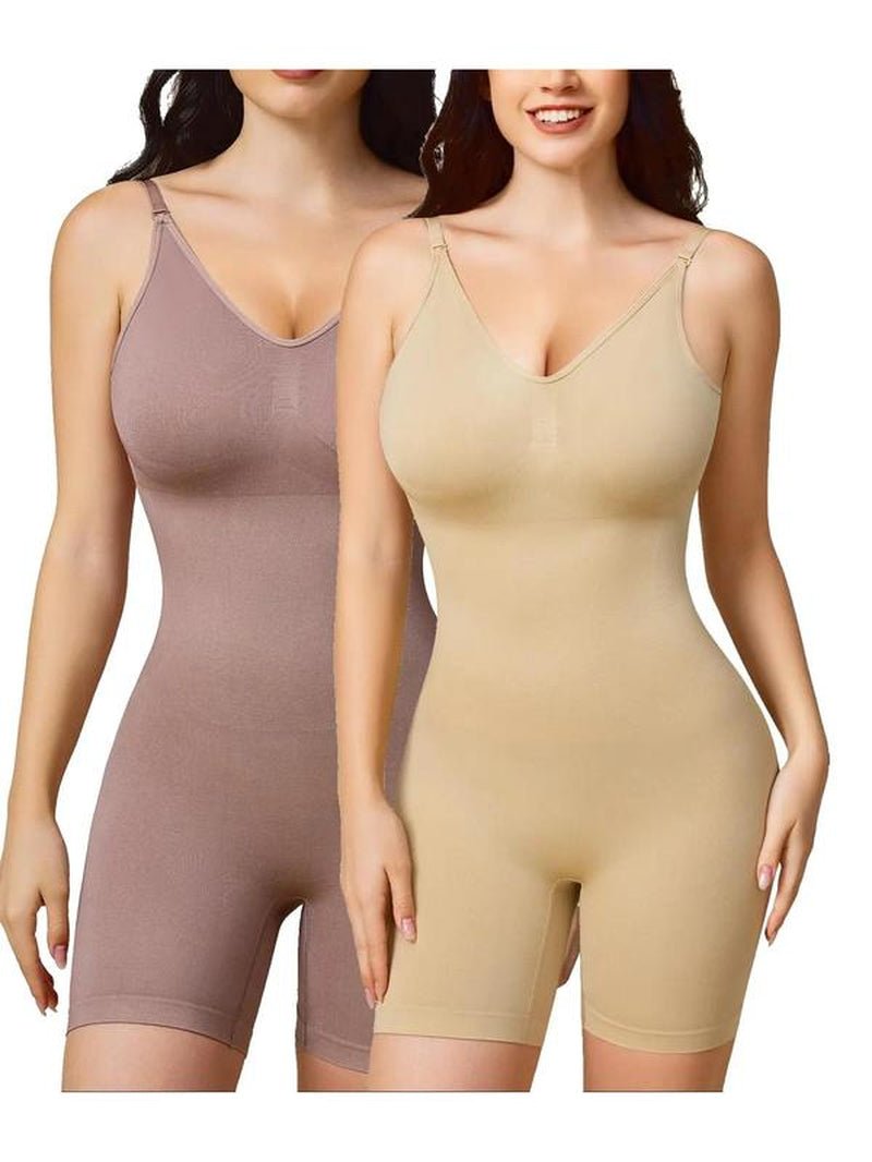 Women'S Backless Fajas Cami Shapewear Romper, Adjustable Strap Tummy Control Shapewear Bodysuit, Summer Shapewear Clothing, Highwaist Girdle - Novacart
