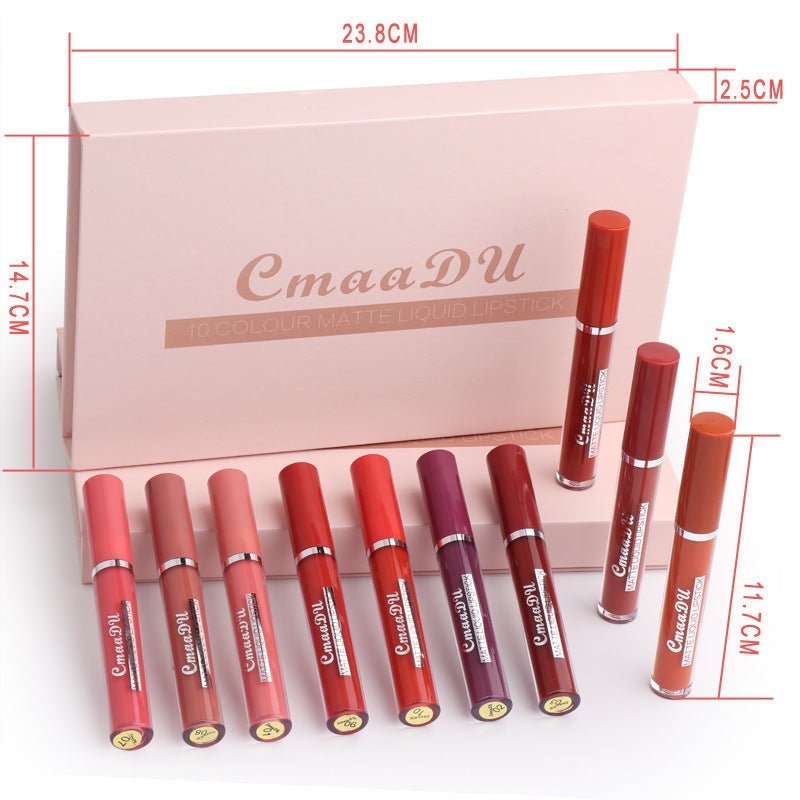 Women's Non - stick Cup Waterproof Matte Lipstick - Novacart